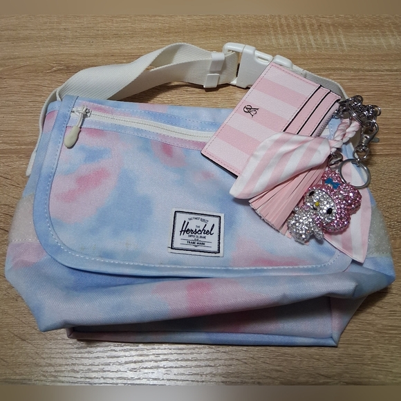 Herschel Pastel Satchel with Crystal Sanrio and VS Wallet &...